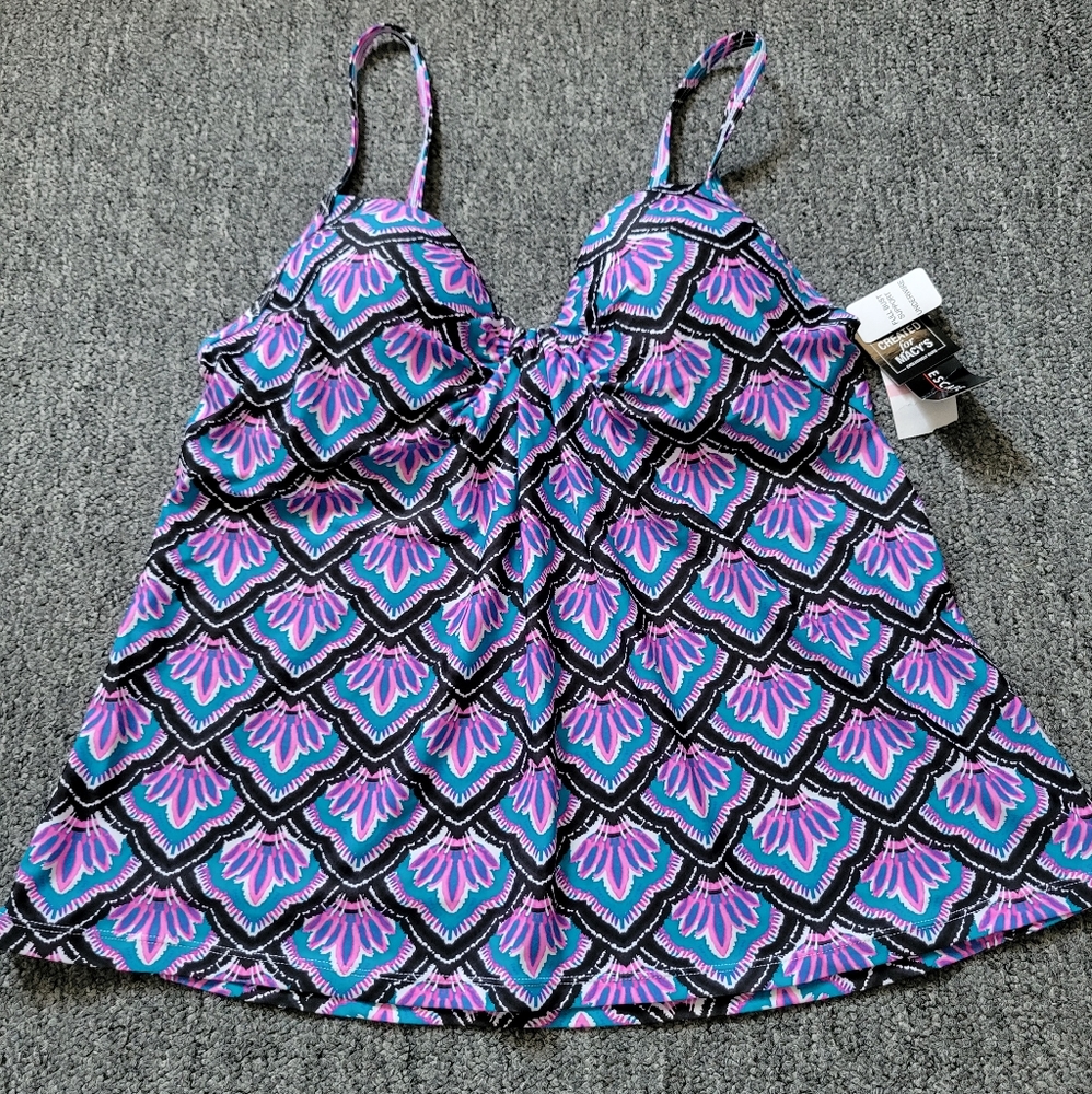 Tankini Top Sz 10